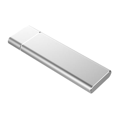 M.2 NGFF to USB-C / Type-C USB 3.1 Interface Aluminum Alloy SSD Enclosure (Silver) - HDD Enclosure by buy2fix | Online Shopping UK | buy2fix