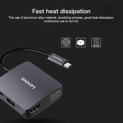 Lenovo C06 6 In 1 Type-C / USB-C to HDMI / VGA Universal Converter Docking Station - Computer & Networking by Lenovo | Online Shopping UK | buy2fix