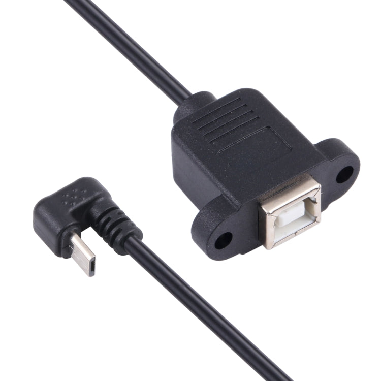 Micro USB Male to B-type Square Print Port Female Connector Cable - USB Cable by buy2fix | Online Shopping UK | buy2fix