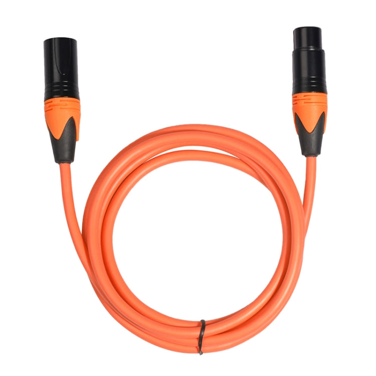 XRL Male to Female Microphone Mixer Audio Cable, Length: 1.8m (Orange) - Consumer Electronics by buy2fix | Online Shopping UK | buy2fix