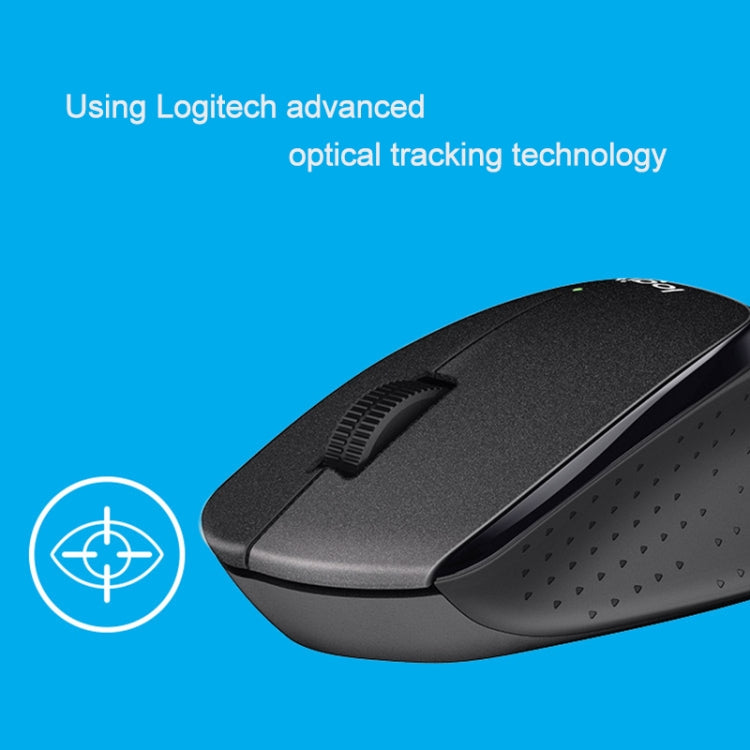 Logitech M330 Wireless Optical Mute Mouse with Micro USB Receiver (Black) - Wireless Mice by Logitech | Online Shopping UK | buy2fix