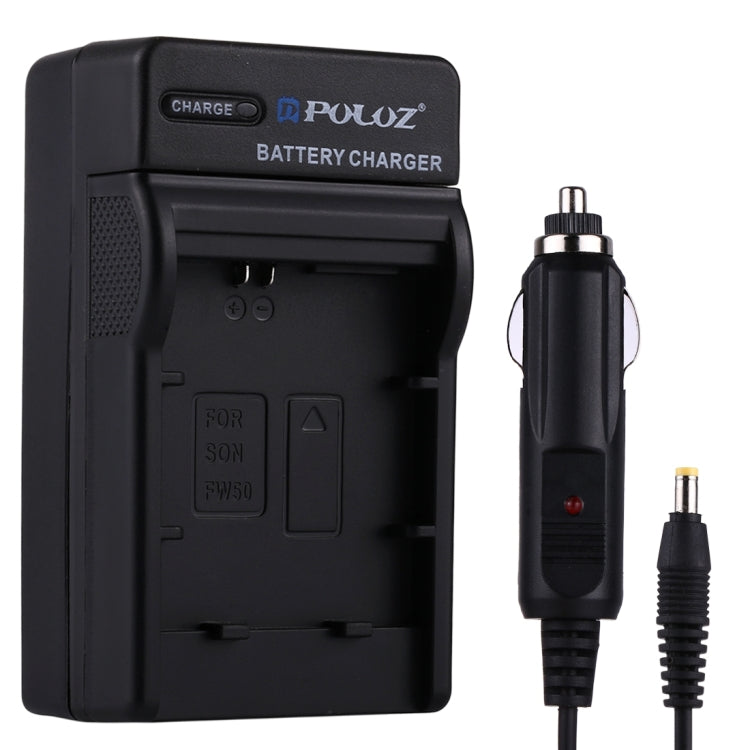 PULUZ Digital Camera Battery Car Charger for Sony NP-FW50 Battery - Battery Car Charger by PULUZ | Online Shopping UK | buy2fix