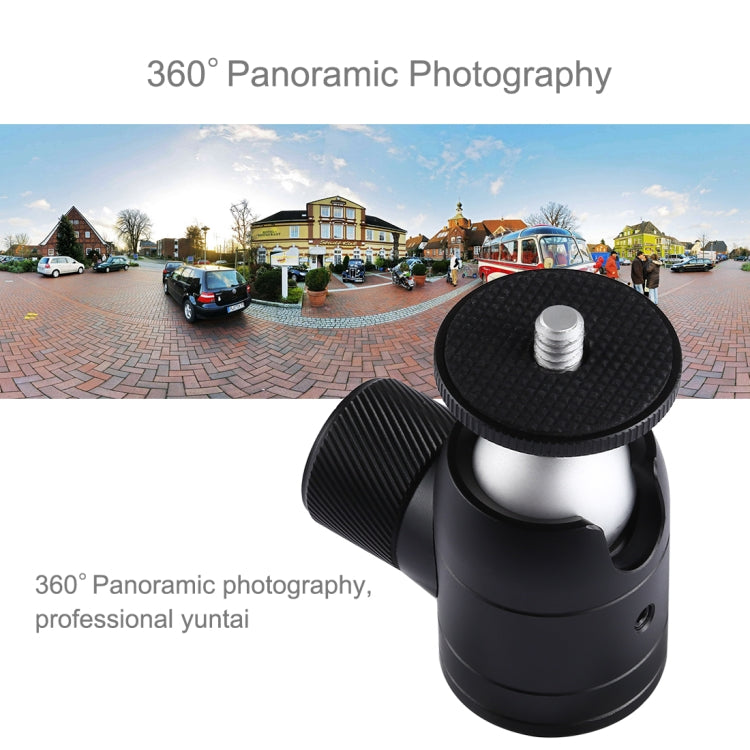 PULUZ Mini 360 Degree Panoramic 90 Degree Tilt Metal Ball Head Tripod Mount for DSLR & Digital Cameras - Camera Accessories by PULUZ | Online Shopping UK | buy2fix