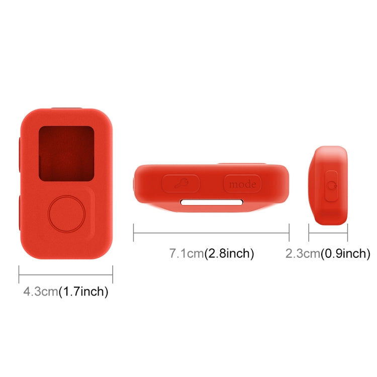 PULUZ Silicone Protective Case for GoPro HERO10 Black WiFi Remote(Red) - DJI & GoPro Accessories by PULUZ | Online Shopping UK | buy2fix