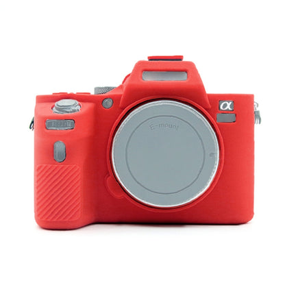 PULUZ Soft Silicone Protective Case for Sony ILCE-7MII / 7SMII / 7RMII(Red) - Camera Accessories by PULUZ | Online Shopping UK | buy2fix