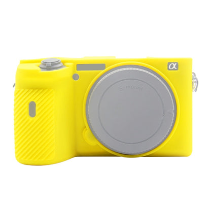 PULUZ Soft Silicone Protective Case for Sony A6600 / ILCE-6600 (Yellow) - Camera Accessories by buy2fix | Online Shopping UK | buy2fix