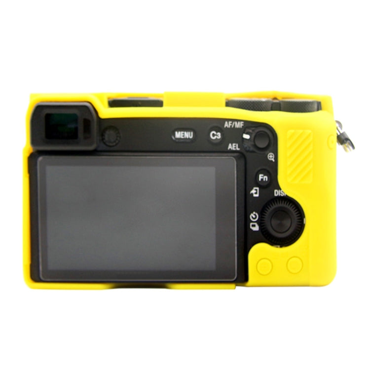 PULUZ Soft Silicone Protective Case for Sony A6600 / ILCE-6600 (Yellow) - Camera Accessories by buy2fix | Online Shopping UK | buy2fix