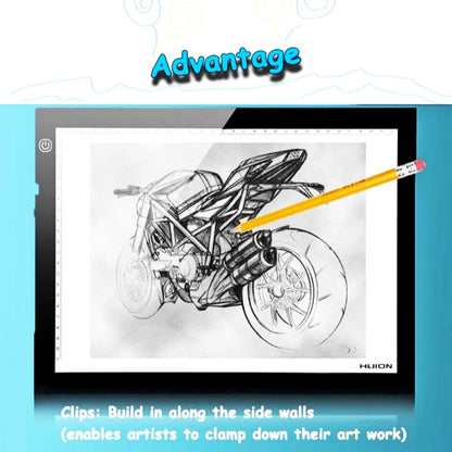 Huion L4S USB Portable 17.7 inch Ultra Slim Adjustable Brightness Art Craft Tattoo Tracing Light Box Pad Board - Consumer Electronics by HUION | Online Shopping UK | buy2fix