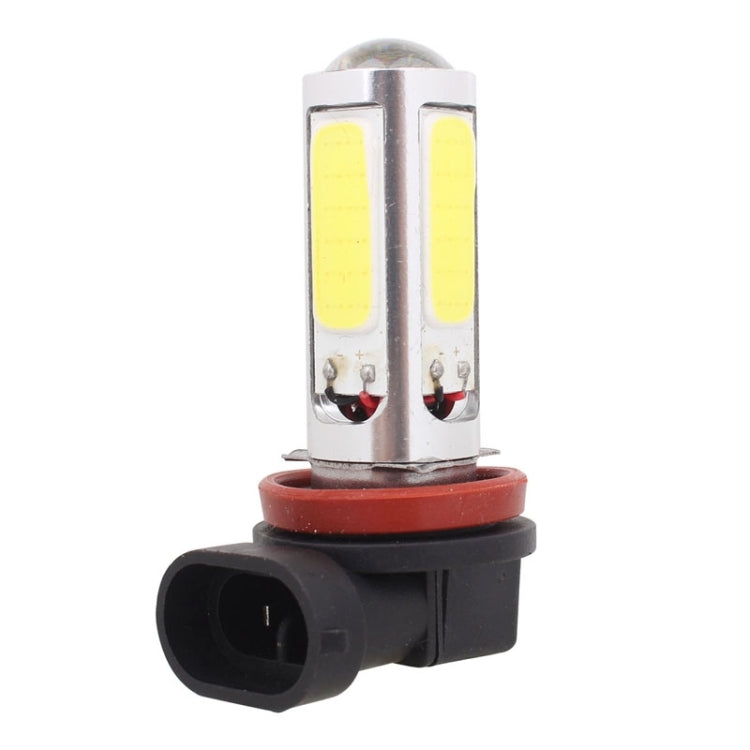 2PCS H11 1250LM 20W + 5W 5 x COB LED White Light Car Front Fog Lamp Bulb, DC 12V - In Car by buy2fix | Online Shopping UK | buy2fix