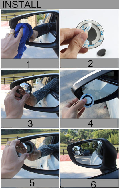 3R-033 Car Blind Spot Rear View Wide Angle Mirror, Diameter: 9.5cm - Convex Mirror & Accessories by 3R | Online Shopping UK | buy2fix