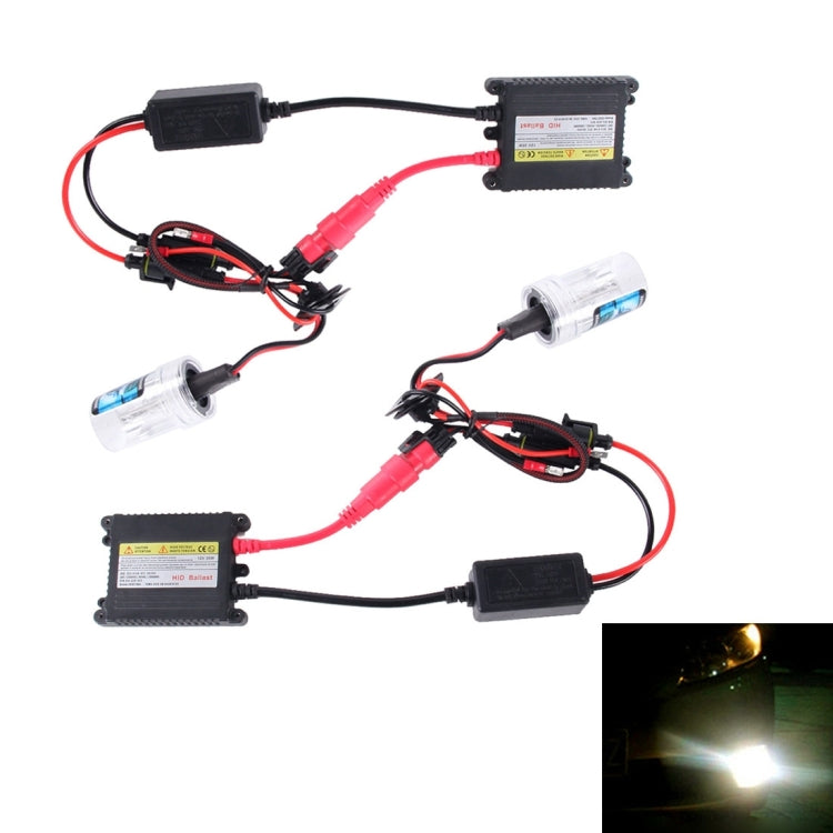 DC12V 35W 2x H3 Slim HID Xenon Light, High Intensity Discharge Lamp, Color Temperature: 8000K - In Car by buy2fix | Online Shopping UK | buy2fix