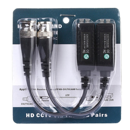 2 PCS HD 302B Coaxial CVI/TVI/AHD 1CH Passive Transceiver Video Balun - Security by buy2fix | Online Shopping UK | buy2fix