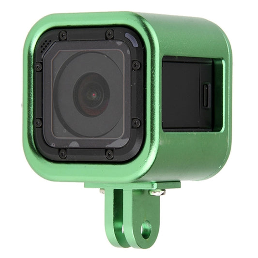 Housing Shell CNC Aluminum Alloy Protective Cage with Insurance Back Cover for GoPro HERO5 Session /HERO4 Session /HERO Session(Green) - DJI & GoPro Accessories by buy2fix | Online Shopping UK | buy2fix