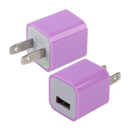 US Plug USB Charger(Purple) - Apple Accessories by buy2fix | Online Shopping UK | buy2fix