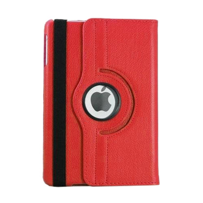 For iPad 9.7 (2018) & iPad 9.7 (2017) & Air 2 & Air 360 Degree Rotation Litchi Texture Leather Case with 2 Gears Holder(Red) - iPad 9.7 (2018) & (2017) Cases by buy2fix | Online Shopping UK | buy2fix