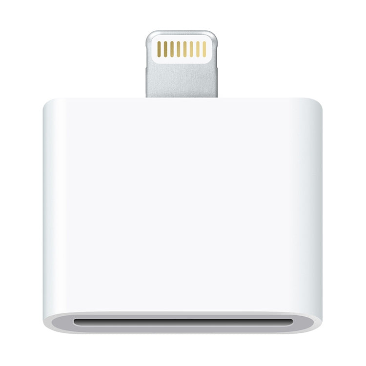 30 Pin Female to 8 Pin Male Adapter for iPhone(White) - Apple Accessories by buy2fix | Online Shopping UK | buy2fix