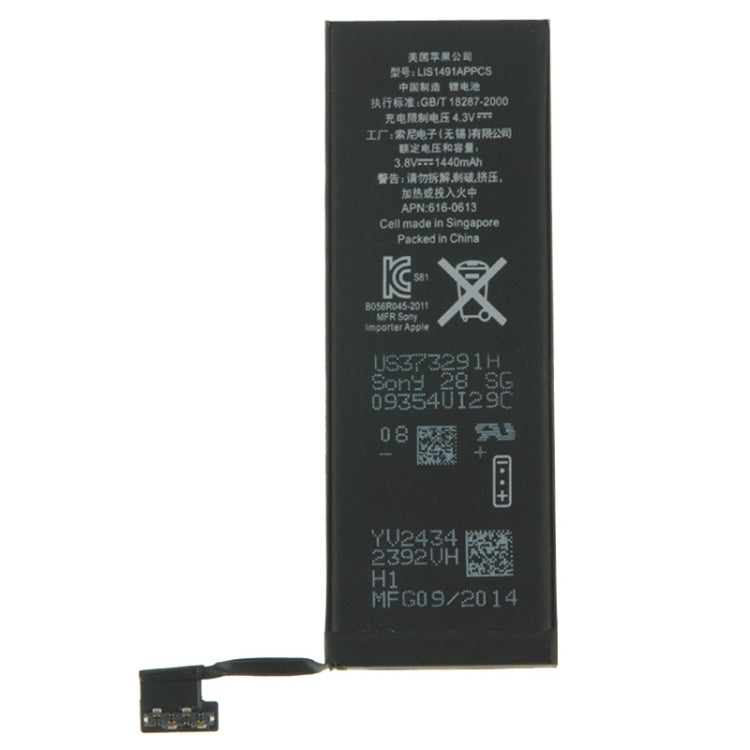 1440mAh Battery for iPhone 5 - For iPhone by buy2fix | Online Shopping UK | buy2fix
