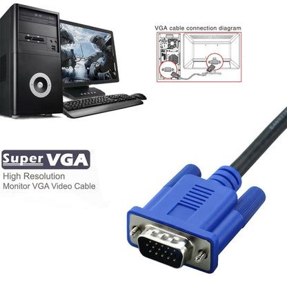 1.8m High Quality VGA 15Pin Male to VGA 15Pin Male Cable for LCD Monitor / Projector - Cable by buy2fix | Online Shopping UK | buy2fix