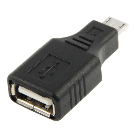 Micro USB to USB 2.0 Adapter with OTG Function(Black) - OTG Adapter by buy2fix | Online Shopping UK | buy2fix