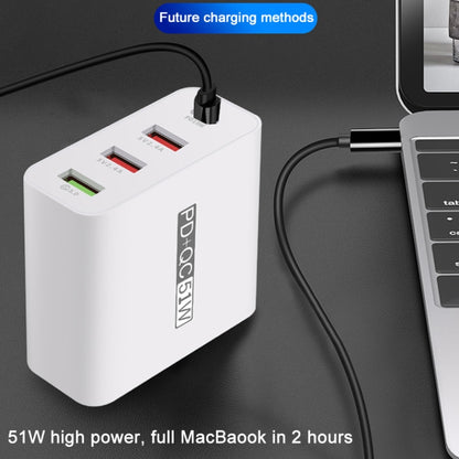 WLX-A6 4 Ports Quick Charging USB Travel Charger Power Adapter, AU Plug - Apple Accessories by buy2fix | Online Shopping UK | buy2fix