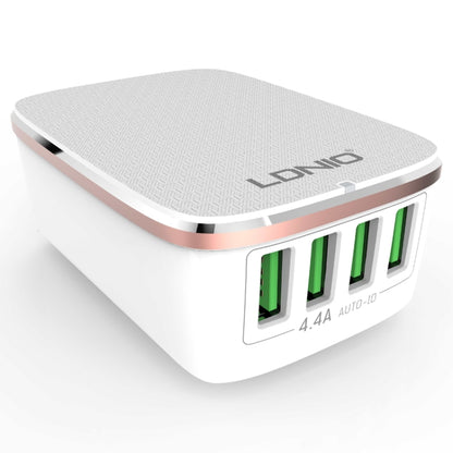 LDNIO A4404 4.4A 4 x USB Ports Smart Travel Charger, EU Plug - USB Charger by LDNIO | Online Shopping UK | buy2fix