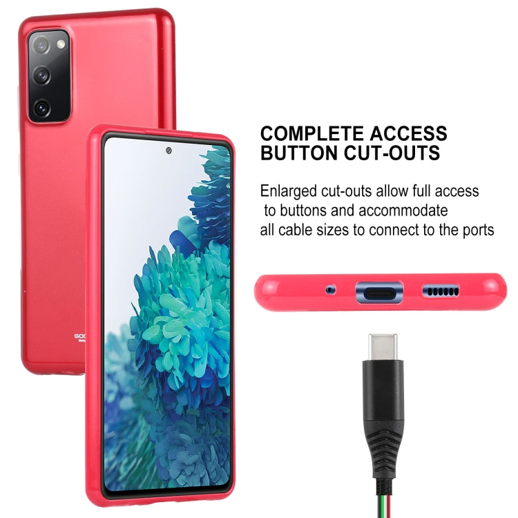 For Samsung Galaxy S20 FE GOOSPERY JELLY Full Coverage Soft Case(Rose Red) - Samsung Accessories by GOOSPERY | Online Shopping UK | buy2fix