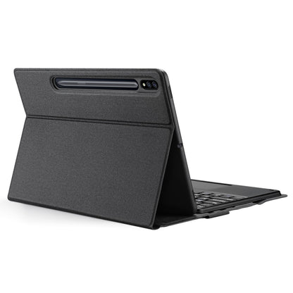 DUX DUCIS Detachable Bluetooth Keyboard Ultrathin Flip Leather Tablet Cas for Samsung Galaxy Tab S8 Plus (X800/X806) / S7 FE (T730/T733/T736B) / S7 Plus (T970/T976B) (Black) - Samsung Keyboard by DUX DUCIS | Online Shopping UK | buy2fix