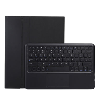 A970B-A Splittable Bluetooth Keyboard Leather Tablet Case for Samsung Galaxy Tab S7 FE T730 T736  & S7+ T970 T975, with Touchpad & Pen Slot & & Holder (Black) - Samsung Keyboard by buy2fix | Online Shopping UK | buy2fix