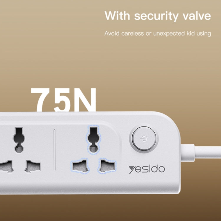 Yesido MC22 3m Home High Power Fast Charging Socket, EU Plug - Extension Socket by Yesido | Online Shopping UK | buy2fix