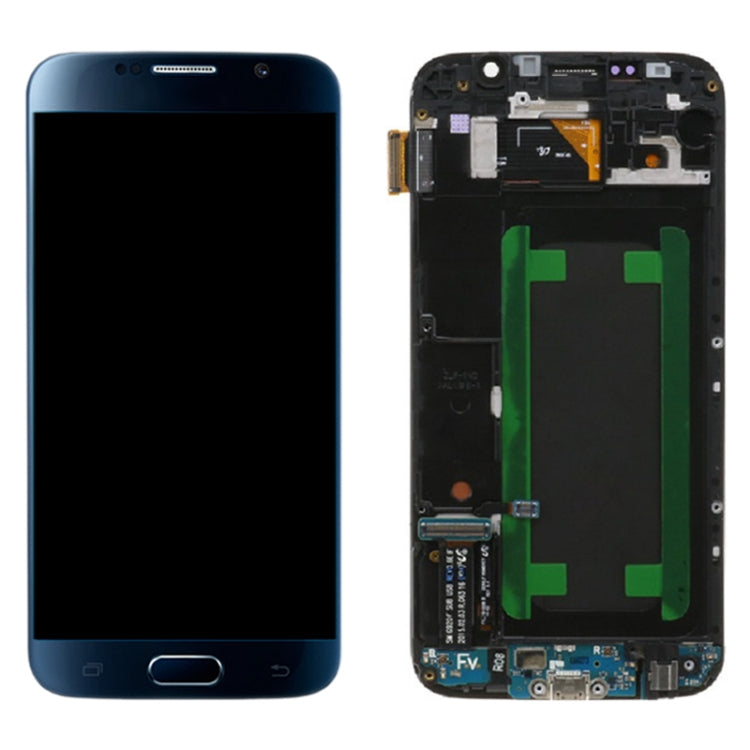 Original LCD Screen and Digitizer Full Assembly with Frame For Samsung Galaxy S6 SM-G920F (Blue) - LCD Screen by buy2fix | Online Shopping UK | buy2fix