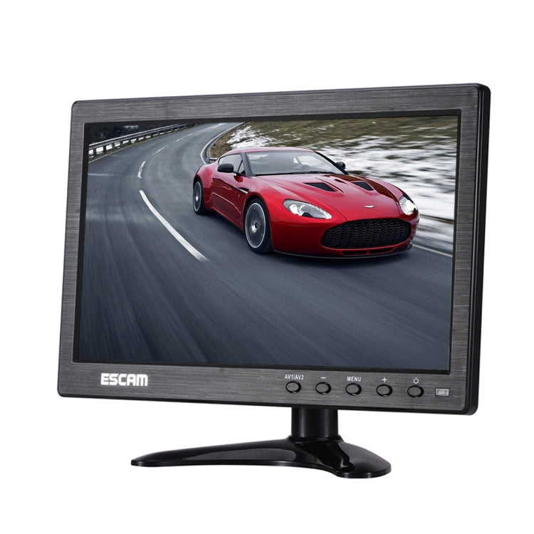 ESCAM T10 10.0 inch TFT LCD 1024x600 Monitor with VGA & HDMI & AV & BNC & USB for PC CCTV Security - Consumer Electronics by ESCAM | Online Shopping UK | buy2fix