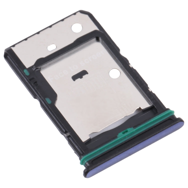 SIM Card Tray + SIM Card Tray + Micro SD Card Tray for OnePlus Nord CE 2 5G(Blue) - Card Tray by buy2fix | Online Shopping UK | buy2fix