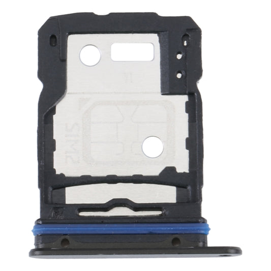 For vivo S15 SIM Card Tray + SIM Card Tray (Black) - Card Socket by buy2fix | Online Shopping UK | buy2fix