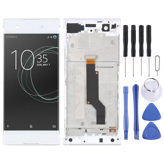 Original LCD Screen For Sony Xperia XA1 G3116 Digitizer Full Assembly with Frame(White) - Repair & Spare Parts by buy2fix | Online Shopping UK | buy2fix