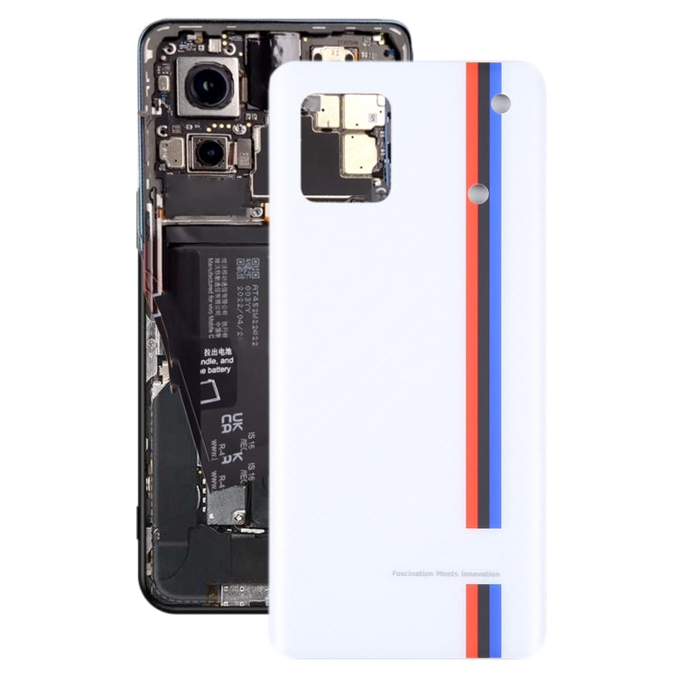 For vivo iQOO 9 OEM Glass Battery Back Cover(White) - Repair & Spare Parts by buy2fix | Online Shopping UK | buy2fix