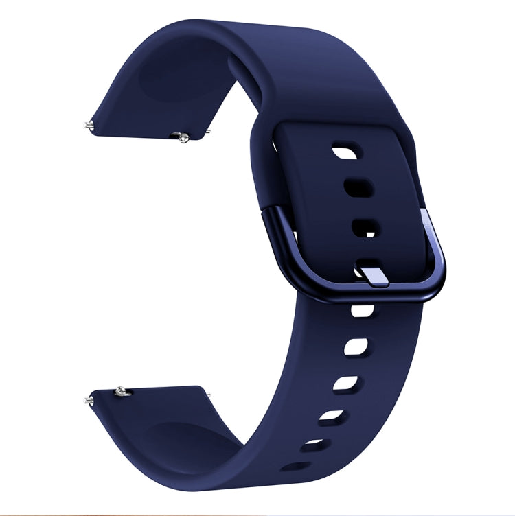 22mm For Huawei Watch GT2e/GT/GT2 46MM Color Buckle Silicone Watch Band (Midnight Blue) - Smart Wear by buy2fix | Online Shopping UK | buy2fix