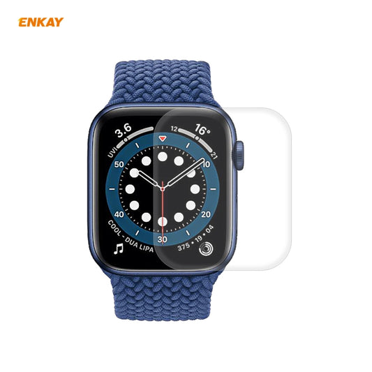 For Apple Watch Series 6/5/4/SE 44mm ENKAY Hat-Prince 3D Full Screen PET Curved Hot Bending HD Screen Protector Film(Transparent) - Watch Cases by ENKAY | Online Shopping UK | buy2fix