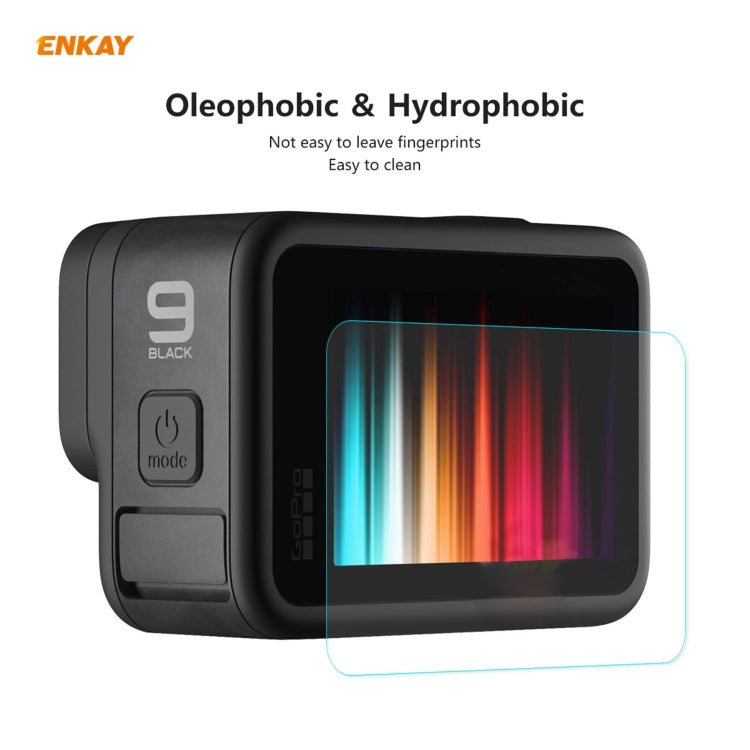 For GoPro HERO9 ENKAY Hat-Prince 3 in 1 0.2mm 9H 2.15D Protective Camera Lens and Screen Tempered Glass Film - DJI & GoPro Accessories by ENKAY | Online Shopping UK | buy2fix