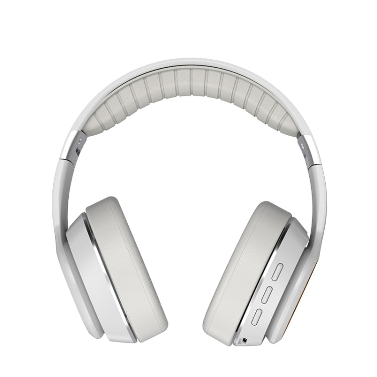 VJ320 Bluetooth 5.0 Head-mounted Foldable Wireless Headphones Support TF Card with Mic(White) - Headset & Headphone by buy2fix | Online Shopping UK | buy2fix