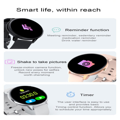 W68 1.4 inch Color Screen Smart Watch, IP68 Waterproof, Support Temperature Monitoring/Heart Rate Monitoring/Blood Pressure Monitoring/Sleep Monitoring/Predict Menstrual Cycle Intelligently(Pink) - Smart Wear by buy2fix | Online Shopping UK | buy2fix