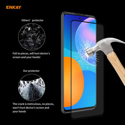 For Huawei P Smart 2021 2 PCS ENKAY Hat-Prince Full Glue 0.26mm 9H 2.5D Tempered Glass Full Coverage Film - Huawei Tempered Glass by PINWUYO | Online Shopping UK | buy2fix