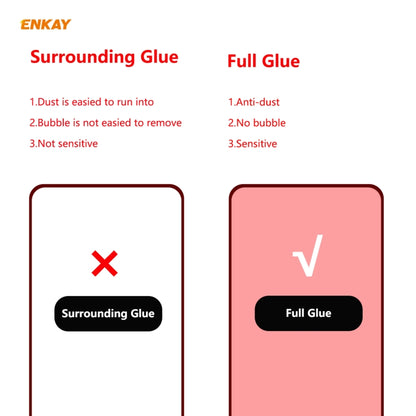 For Huawei P Smart 2021 2 PCS ENKAY Hat-Prince Full Glue 0.26mm 9H 2.5D Tempered Glass Full Coverage Film - Huawei Tempered Glass by PINWUYO | Online Shopping UK | buy2fix