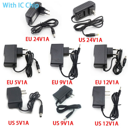 100-240V AC to DC IC Power Charger Adapter 5V 9V 12V 24V 1A, Plug Type:IC EU 9V1A - Power Supplies by buy2fix | Online Shopping UK | buy2fix