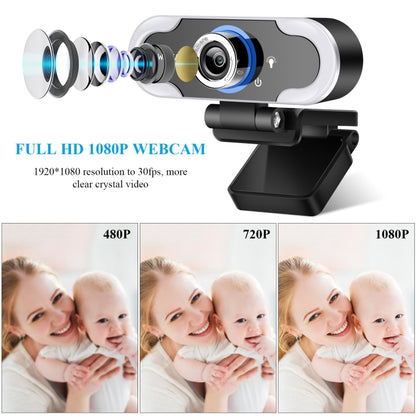 C13 1080P High-Definition Touch 3-level Brightness Web Camera Fill Light Camera Live Webcast Webcam with Tripod - HD Camera by buy2fix | Online Shopping UK | buy2fix