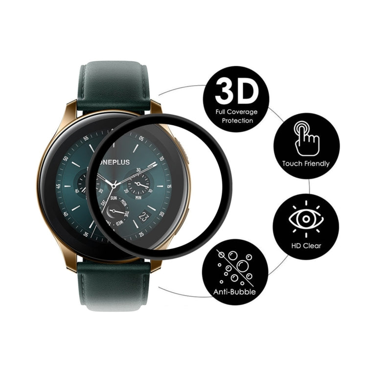 5pcs For OnePlus Watch ENKAY Hat-Prince 3D Full Screen Soft PC Edge + PMMA HD Screen Protector Film - Screen Protector by ENKAY | Online Shopping UK | buy2fix