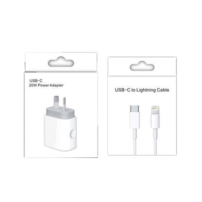 20W PD 3.0 Travel Fast Charger Power Adapter with USB-C / Type-C to 8 Pin Fast Charge Data Cable, AU Plug(1.5m) - Apple Accessories by buy2fix | Online Shopping UK | buy2fix