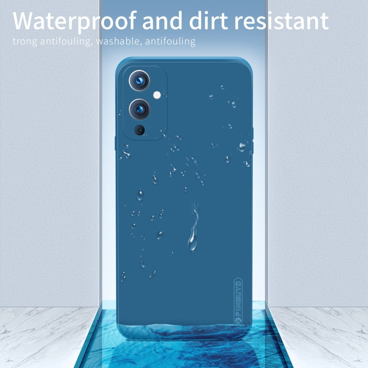 For OnePlus 9 PINWUYO Touching Series Liquid Silicone TPU Shockproof Case(Black) - OnePlus Cases by PINWUYO | Online Shopping UK | buy2fix