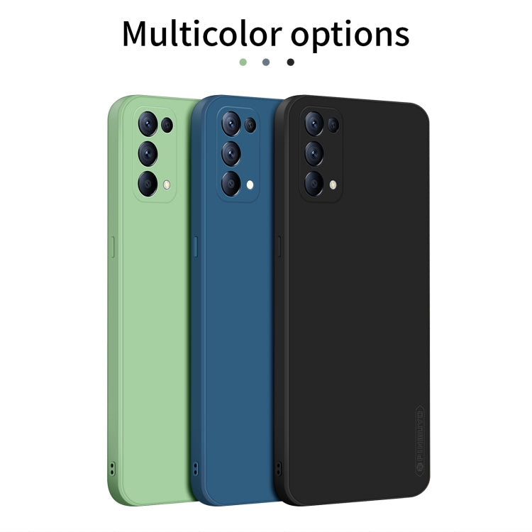 For OPPO Reno5 Pro  PINWUYO Touching Series Liquid Silicone TPU Shockproof Case(Green) - OPPO Cases by PINWUYO | Online Shopping UK | buy2fix