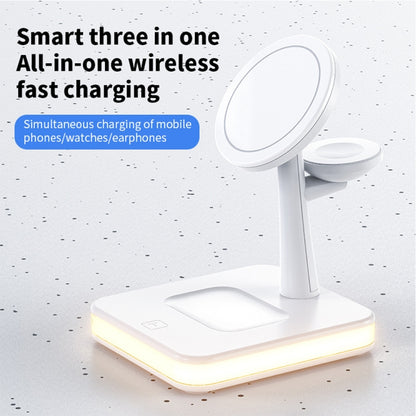 WX-991 Magnetic 4 in 1 Wireless Charger for iPhone / iWatch / AirPods or other Smart Phones(White) - Apple Accessories by buy2fix | Online Shopping UK | buy2fix