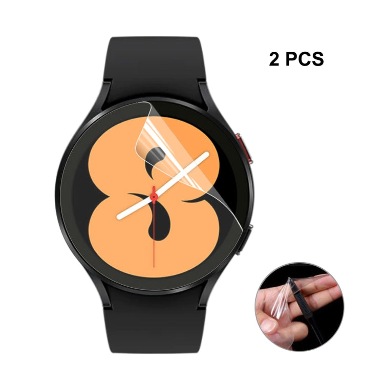 2 PCS For Samsung Galaxy Watch4 40mm ENKAY Hat-Prince Full Screen Coverage Without Warping Edge TPU Soft Film - Screen Protector by ENKAY | Online Shopping UK | buy2fix